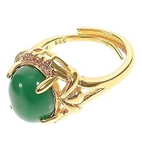 LIGIGWASH 1Pieza Anillo De Dedo Decorativo Para Mujer Jade Anillo