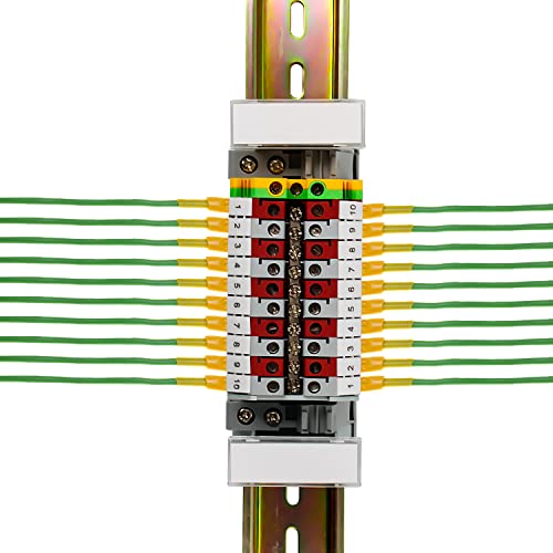 Hutschiene 35mm, Her Kindness 3 Stück DIN-Schiene Farbe Stahl, Hutschienen Adapter für Verteilerschrank Schaltschrank Einbau, Din Rail 35mm Breit, Lang 200mm, 7.5mm Hoch