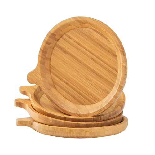 10 Best Bamboo Plate Sets That Elevate Every Meal Experience 2 Bamboo Reusable Plates for Kids (4 Pack)