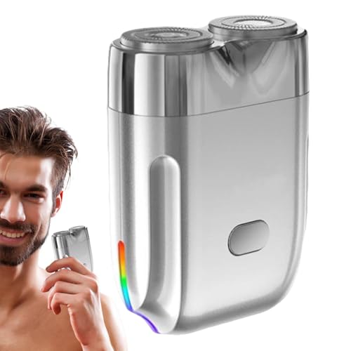 Máquinas De Afeitar Eléctricas - Rasuradora De Bolsillo Portátil | Recortadora Facial Impermeable, Afeitadores De Hombres De Batería De Alta Capacidad, Kit De Aseo Multifuncional, Rasuradora De Viaje