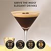 VEMACITY - Ribbed Espresso Martini Glasses Set of 4-8oz Gold Rim Cocktail Glasses with Bar Spoon and Jigger - For Margaritas, Cosmos & More | Ideal for Martinis and Manhattans #3