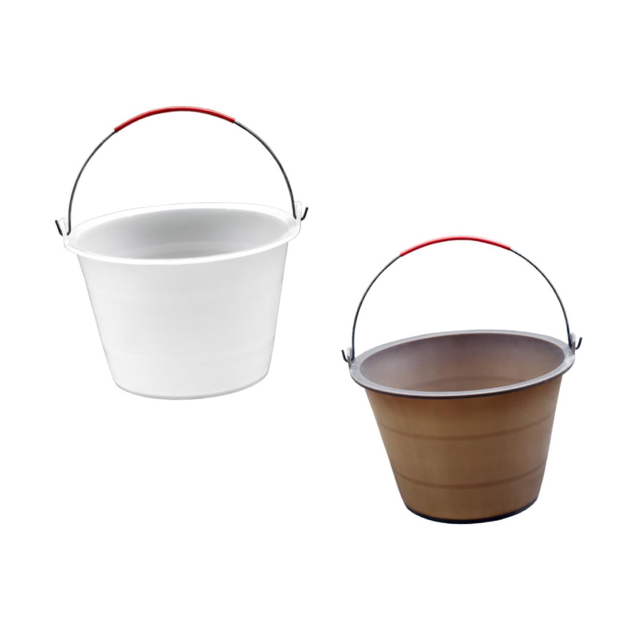 Veemoon 2pezzi Secchio Di Stoccaggio Plastica Resistente All Usura Per Cemento Secchio Antischiacciamento Per Cantieri Edili Design Multi-funzionale Leggero e Facile Da Trasportare