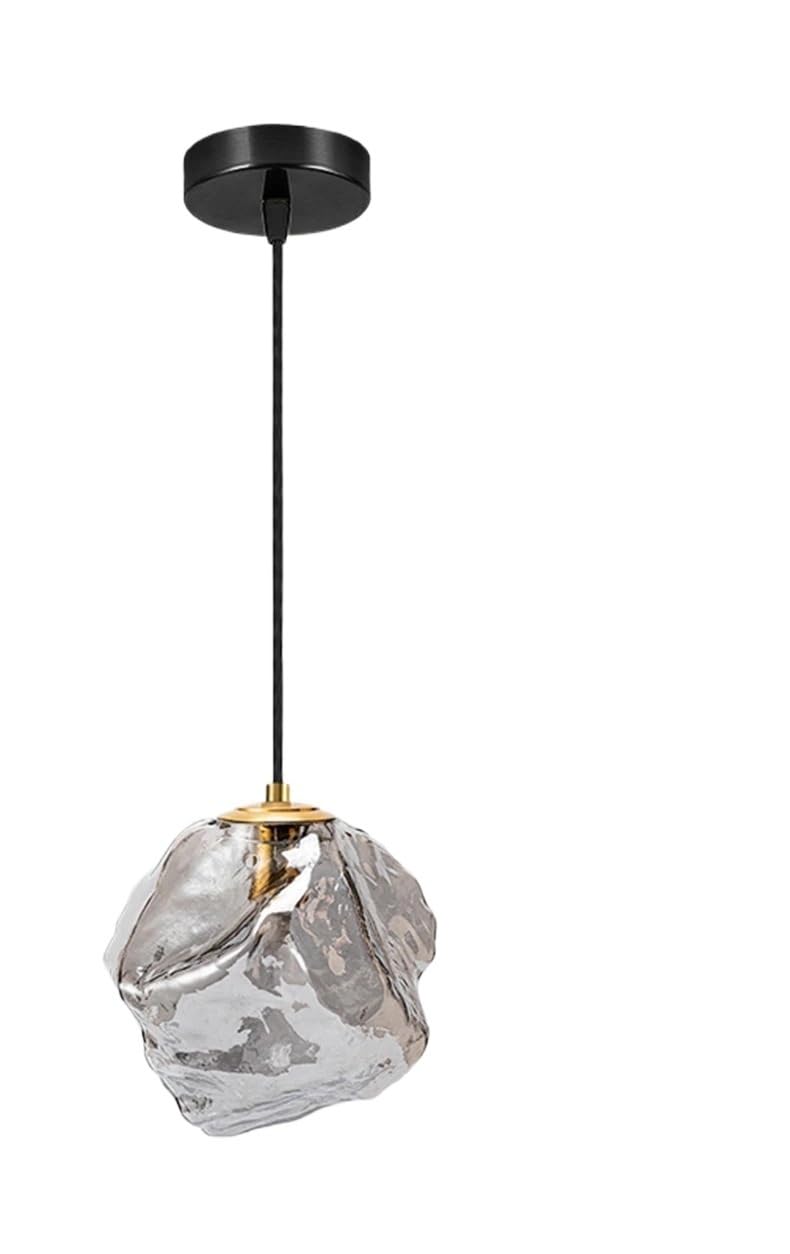 Suspension LED Moderne pour escalier et lustre de salon gris fumé dimmable