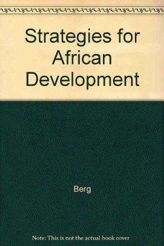Strategies for African Development: A Study for... 0520057848 Book Cover