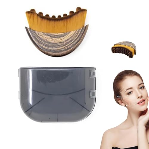 Lymphatic Drainage Massager Face, Lymphatic Drainage Face Brush - Face Sculpting Brush with Soft Bristles - Contour Massage Tool for Improves Circulation, Reduces Bloating & Defines Jawline (1 Pcs)