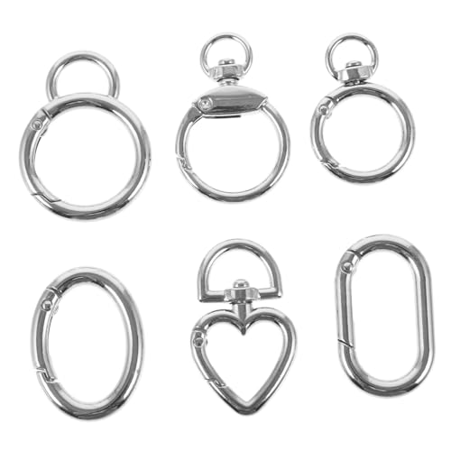 6 Pezzi anello per bagagli fibbie per borse portachiavi lampadina chiusura a scatto della borsa chiusure a molla in lega il fermaglio a chiave pulsante ruotare pelle