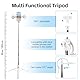 Selfie Stick,180 cm Handy Stativ, Selfie Stick Stativ mit 2 Fülllicht,Stativ für Smartphones mit Faltbar und Drehbar 360°,Weiß Selfie Stick Stativ Bluetooth Kompatibel mit iPhone Samsung Android