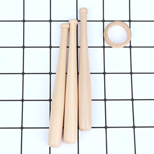 LIFKOME Mini suporte de exibição de taco de beisebol, base rústica de beisebol, suporte de bola maci