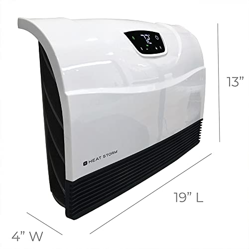 Heat Storm Phoenix Infrared Space Heater with Attachable Feet, Remote Control, Energy Efficient-750-1500 Watts, White Floor or Wall - HS-1500-PHX by Heat Storm - Image 5