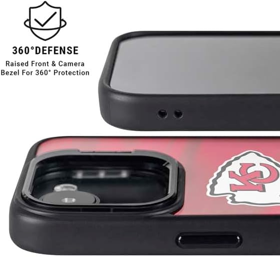 Skinit Kickstand Phone Case Compatible with iPhone 16e - Officially Licensed NFL Kansas City Chiefs Design