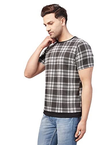 Image of GRITSTONES Men Half Sleev Cotton Blend Summer T-Shirts