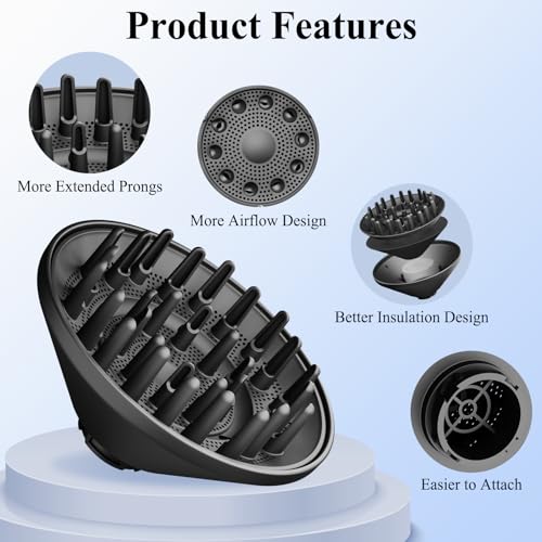 Sharkflex Diffuser Large Diffuser Attachment Compatible with Shark FlexStyle, Upgraded ...
