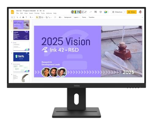 Lenovo ThinkVision E27Q 40 Écran LED 27 2560 x 1440 QHD @ 100 Hz IPS 350 cdm² 1500:1 4 ms 2xHDMI DisplayPort haut parleurs corbeau - vue 5