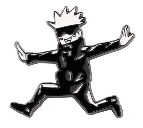 Badge Satoru Gojo Jujutsu Kaisen en émail, le cadeau manga idéal de 3,8 cm
