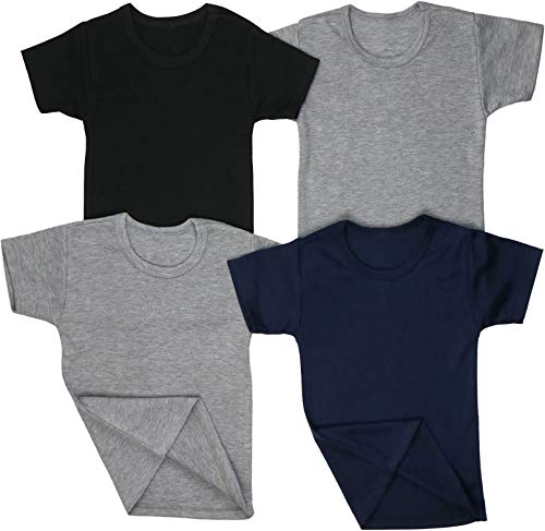 ToBeInStyle Kid's 4 Pack Comfy Cozy 100% Soft Cotton T-Shirts