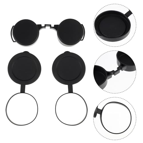 Tapas para lentes de objetivos de binoculares de caucho resistente en pack de 3 piezas 7