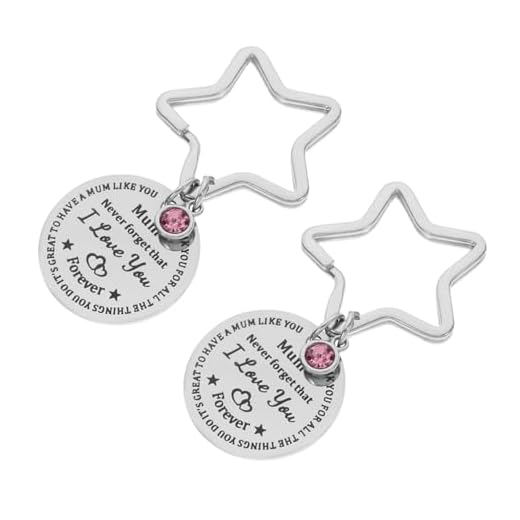 Holibanna 2 Peças Do Dia Das Mães Presente Feminino Presentes Do Dia Das Mães Para A Mãe Presentes Do Dia Das Mães Do Filho Chave Pulseira Meia Stuffers De Aniversário