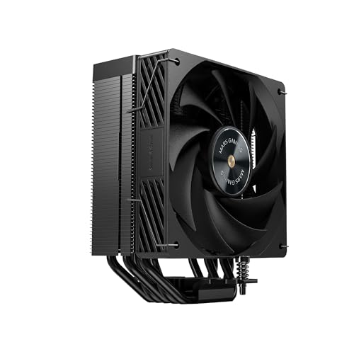 MARS GAMING MCPU-X5, Disipador CPU 280W TDP, 5x Heatpipes HCT Nueva Generación, Ventilador PWM SI Extreme-Silent 120mm, Núcleo de Cobre Hiperbalanceado, Compatibilidad Universal Intel y AMD, Negro