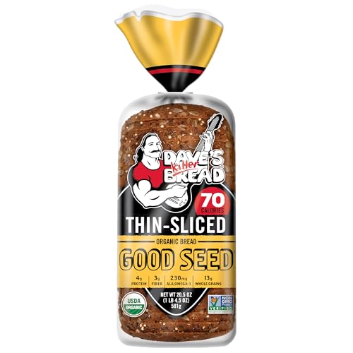 Dave's Killer Bread Good Seed Thin-Sliced, Organic Bread, 13g Whole Grains per Slice, 20.5 oz Loaf