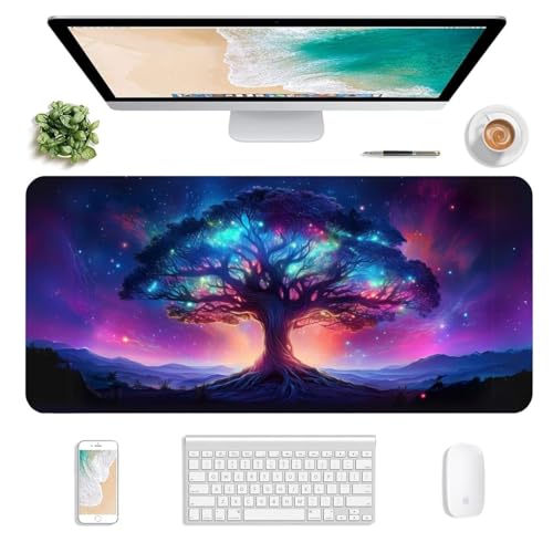 Image of Tukzer Extended Gaming Mouse Pad /Desk Mat for Speed & Precision Operation, Non-Slip Rubber Base,Smooth Cloth Surface for Laser & Optical Mouse,Laptop,MacBook,Keyboard,Office 580x280mm(GD14-02)