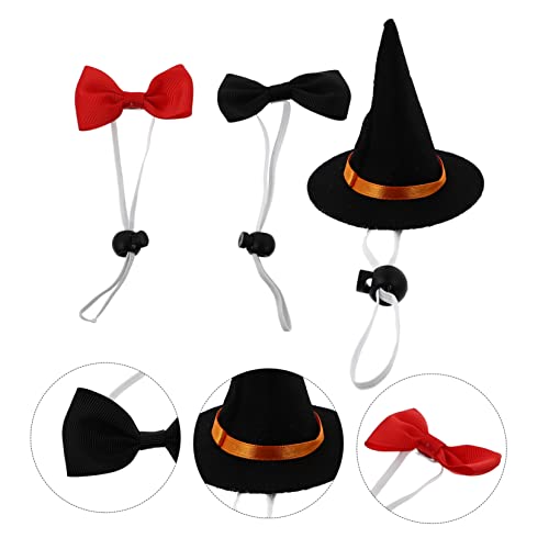 Sombrero de bruja POPETPOP para mascotas Halloween miniatura 2