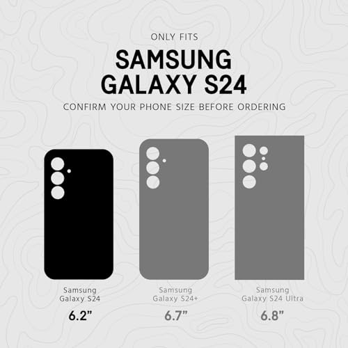 Pelican Protector - Samsung Galaxy S24 Case [6.2"] [16ft MIL-STD Drop Protection] [Wireless Charging] Phone Case for Samsung Galaxy S24 - Slim, Rugged Cover with Anti Scratch Technology - Carbon - image 2