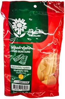 Thai Dried Tofu Skin Sheets, 50g, Bean Curd Sheets for Shabu, Mala, Sukiyaki or Soybean wraps fried