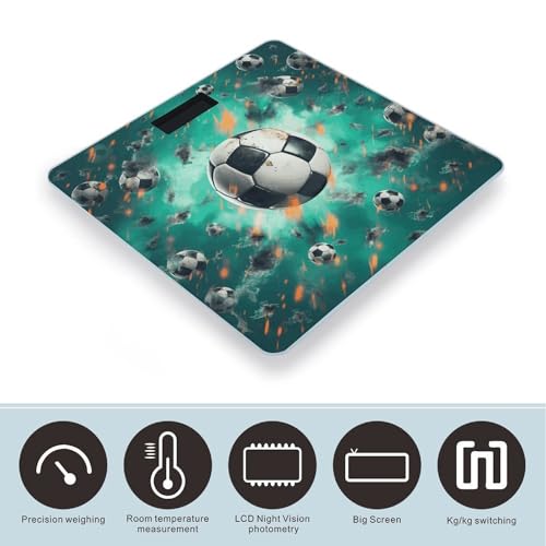 Báscula digital para baño de peso corporal con pantalla LCD miniatura 3