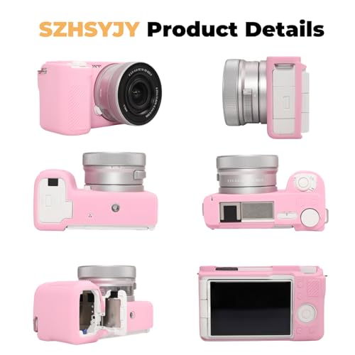 Funda de silicona para cámara Sony ZV-E10 II, rosa miniatura 3