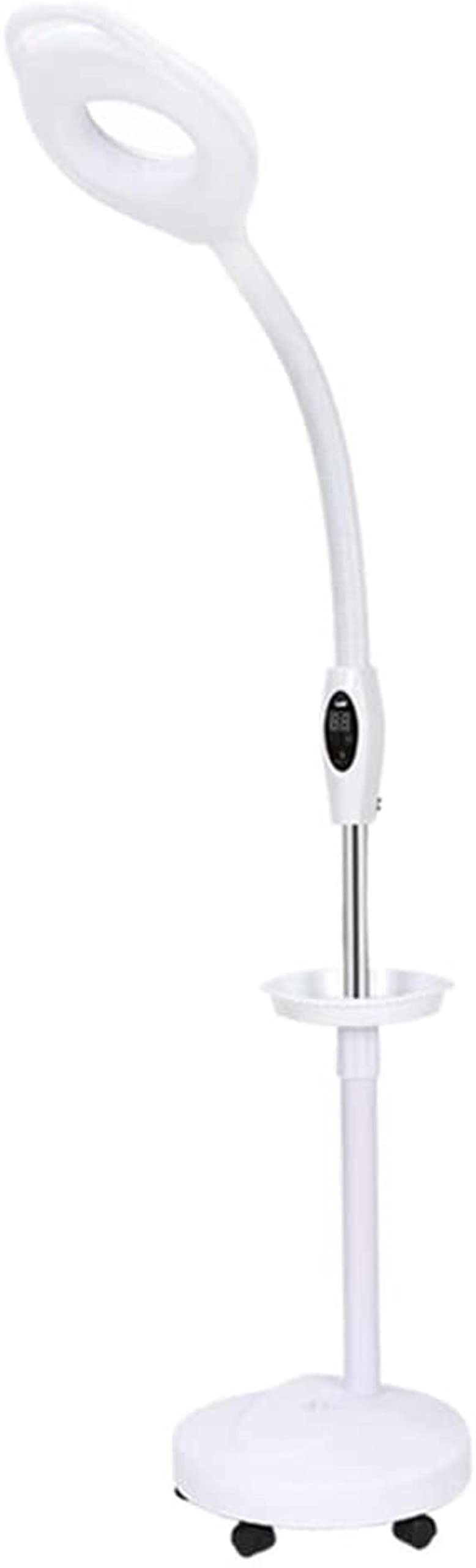 Lampada da terra a LED con ingrandimento, lente d'ingrandimento luminosa a luce diurna in vetro illuminato 16X lente d'ingrandimento con supporto, flessibile regolabile in altezza luce fredd