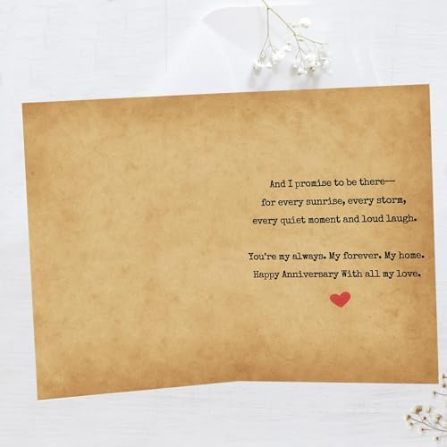 Romantic Anniversary Card for Wife, Husband, or Partner - Ilove you forever — view 3