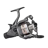 Mitchell MX2 - Carrete de Pesca de Carpa, Carrete de Calidad Estilo Baitrunner con Carrete y Mango de Metal, rodamientos de Bolas de Acero Inoxidable 3+1, Carrete de Repuesto, Gris, 6500