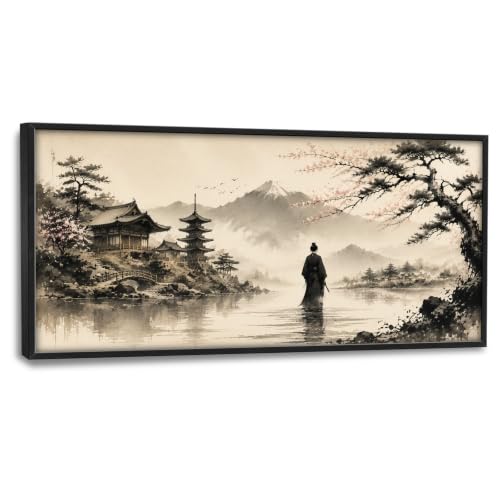 Large Japanese Wall Art for Living Room Oriental Asian Wall Decor 30"x60"