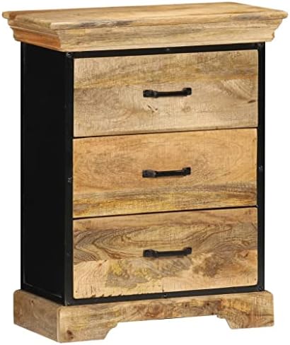 BIGBARLEY Drawer Storage Organizer,Filing Storage File Cabinet,for Home Office,Chest of Drawers 23.6"x11.8"x29.5" Solid Mango Wood