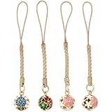 Hemobllo Phone Charm Pendant - 4 Pcs Cute Japanese Bell Phone Pendant Charms Cell Phone Strap Blossom Cell Phone Charms Keychain Decor Christmas Bell (Random Style)