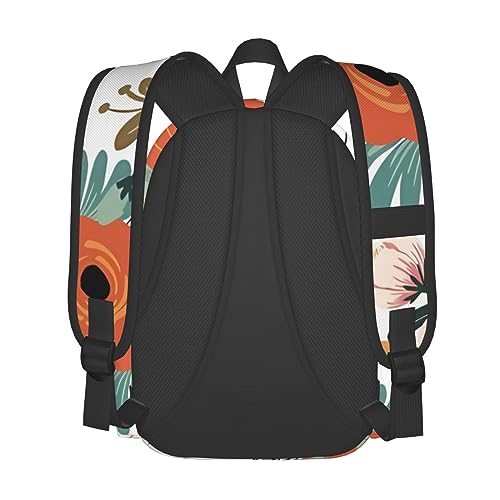 Sac à dos de voyage pour garçons filles idéal en weekend décontracté avec imprimé fleur - 4