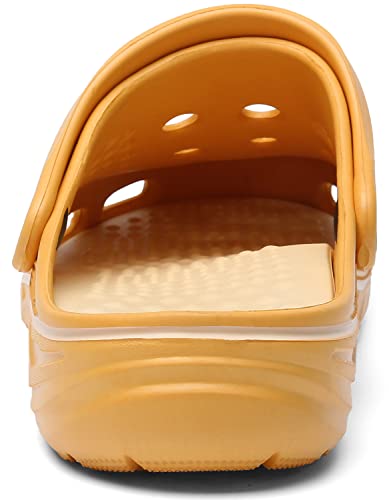 Image of ChayChax Men's and Women's Arch Support Clogs Garden Shoes Slip-on Outdoor Beach Water Sandals with Removable Cushion Footbed
