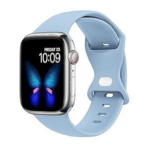 Sport Bands Compatible with Apple Watch Band Ultra 2/Ultra SE Series 10/9/8/7/6/5/4/3/2/1 38mm 40mm 41mm 42mm 44mm 45mm 46mm 49mm S/M M/L for Women/Men Silicone iWatch Band