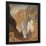 ArtDirect Toltec Gorge, and Eva Cliff from the West Custom Framed Art Print Giclee Print or Canvas Options with Various Sizes and Customization by Moran, Thomas