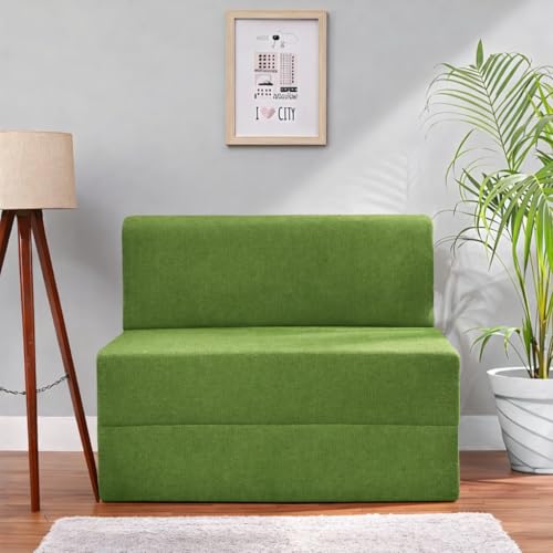 Image of Sofa Cum Bed (Green)