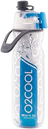O2COOL ArcticSqueeze Insulated Mist 'N Sip Squeeze Bottle 20 oz., Blue