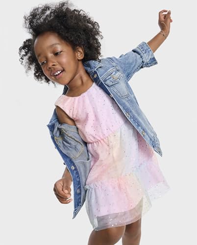 Image of The Children's Place Baby-Girls and Toddler Tiered Dress, Short Sleeve