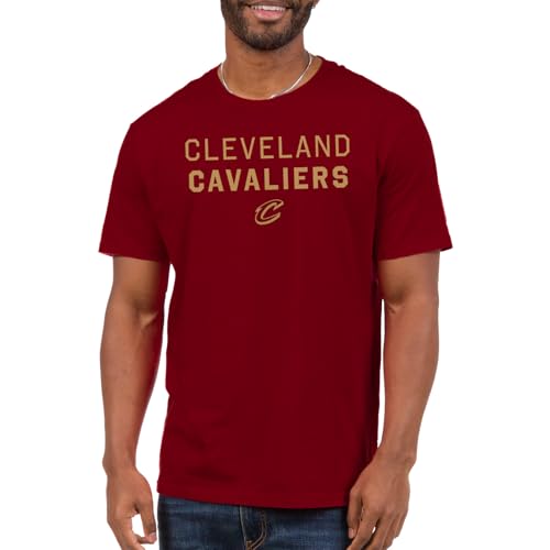Junk Food NBA - Cleveland Cavaliers Core Stacked Adult SS T-Shirt