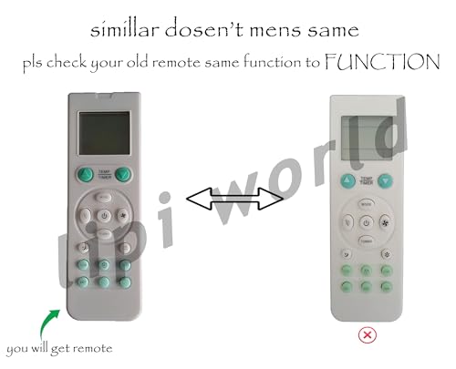 Image of LipiWorld 102 AC Remote Control (Old Remote Exactly Same Remote Will Only Work) Compatible for VOLTAS AC Remote