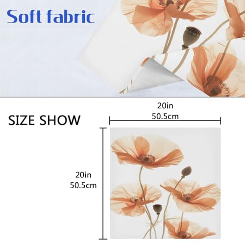 Servilletas de Tela Diseño Flores Multicolor Set x6 miniatura 6