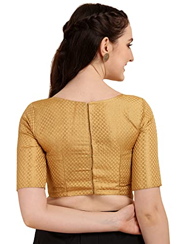 Image of OOMPH! Women's Art Silk Solid Half Sleeve Fitted Blouse Pack of 1