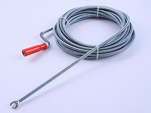 Rohrreinigungsspirale 5 Meter - Abflussreiniger Mit 6 Aufsätzen
