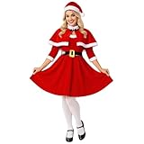Photo Gallery fun shack costume babbo natale donna - vestito rosso per natale, abito tradizionale per feste, compleanni e party, l Photo Gallery fun shack costume babbo natale donna - vestito rosso per natale, abito tradizionale per feste, compleanni e party, l