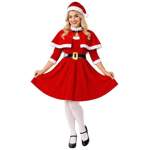 Fun Shack Kostüm Weihnachtsfrau Damen, Santa Kleid, Perfekt für...