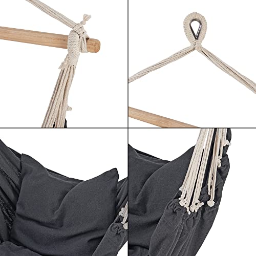 Amaca da Seduta con 2 Cuscini, Sedia Sospesa